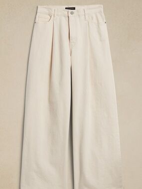 Pleated High-Rise Wide-Leg Jean |
Banana Republic